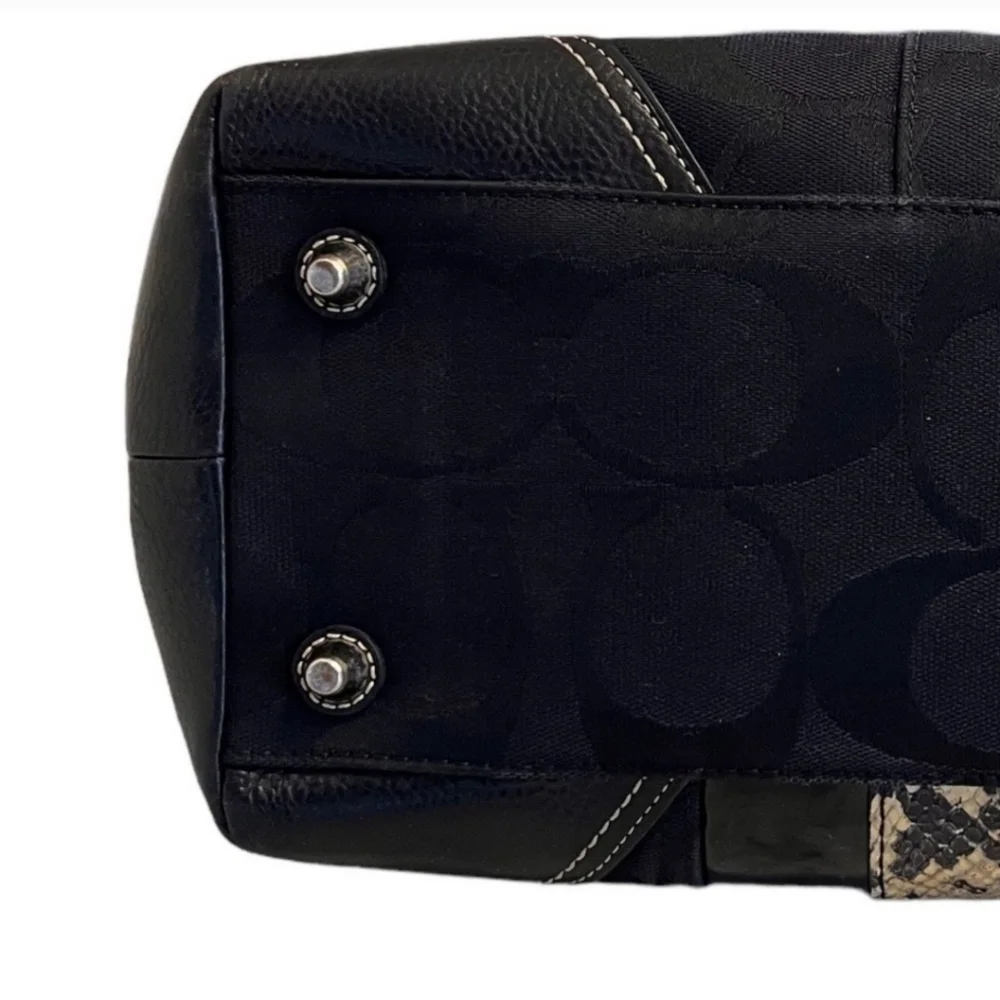 Coach Hampton Python Handbag - Picture 12 of 14